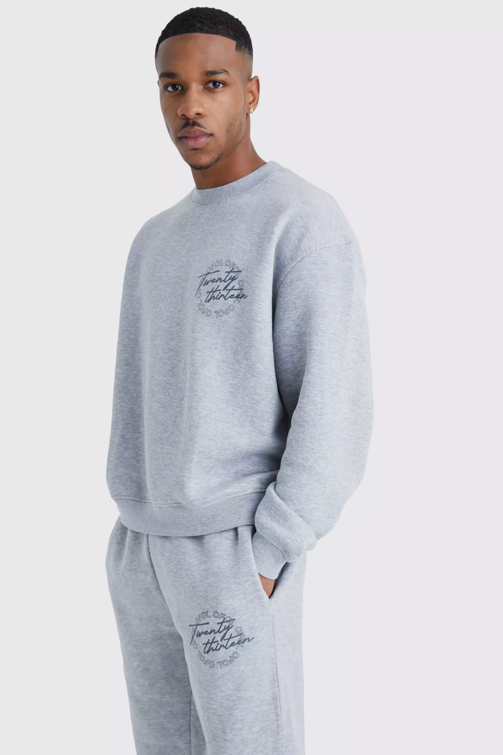 Oversized slogan sweatshirt outlet